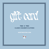 two x two gift card