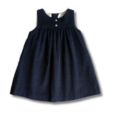 Navy Blue Corduroy Dress