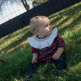 Granate Tartan Romper