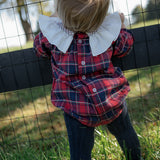 Granate Tartan Romper