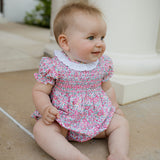 Coral Bloom Romper