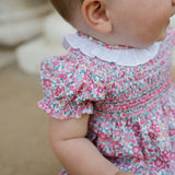 Coral Bloom Romper