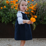 Navy Blue Corduroy Dress