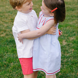 Red Boys Poplin Shorts